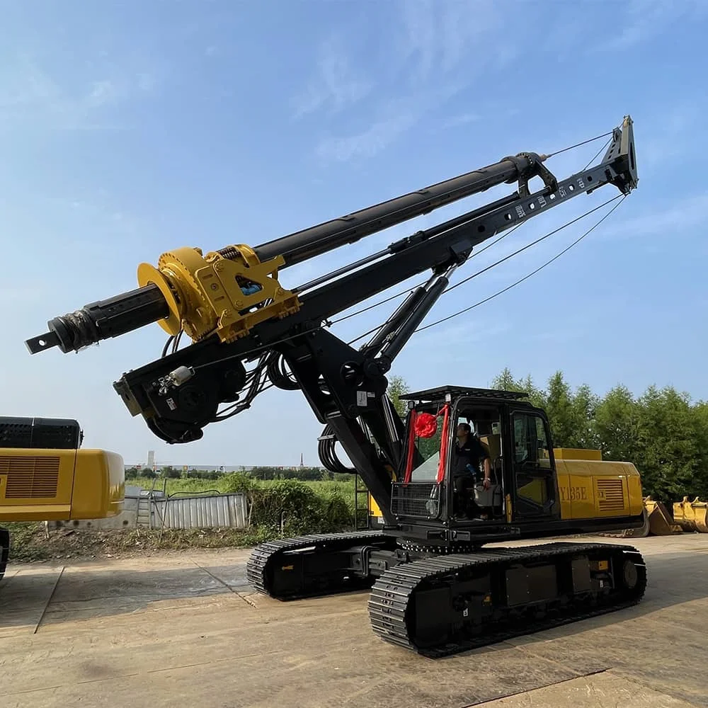 tracked rotary drilling rig